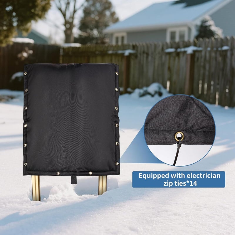 TUYUU Backflow Preventer Pipe Insulation Water Well Head Pump Cover,Sprinkler Valve Cover for Outside Winter,Protects from Severe Snow and Intense Sun - Image 5